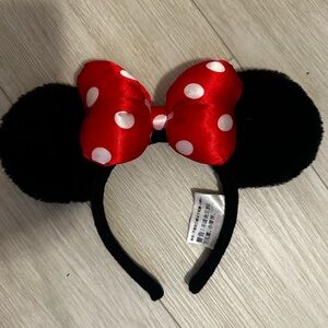 Disney Black and Red Minnie Mouse Ears Headband